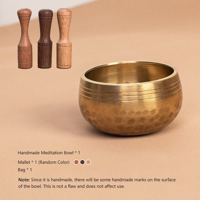Foviel Handgefertigte Mini-Singenschale für spirituell und Meditation Klangschüssel Set 1.57*0.98 IN