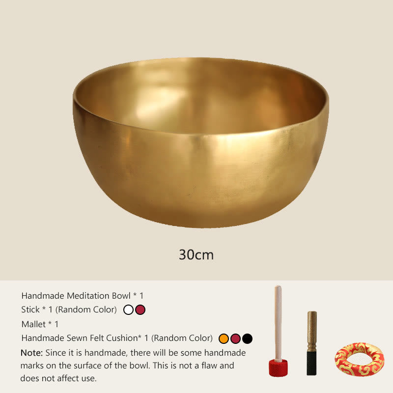Foviel Handgefertigte Nepal Golden Singing Bowl Einfaches Design für spirituell und Meditation Klangschale Set