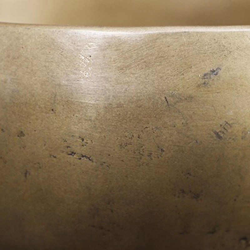 Foviel Handgefertigte Nepal Golden Singing Bowl Einfaches Design für spirituell und Meditation Klangschale Set