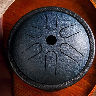 Foviel Steel Tongue Drum Sound Healing Meditation Yoga Drum Kit 6 Note 5.5 Inch