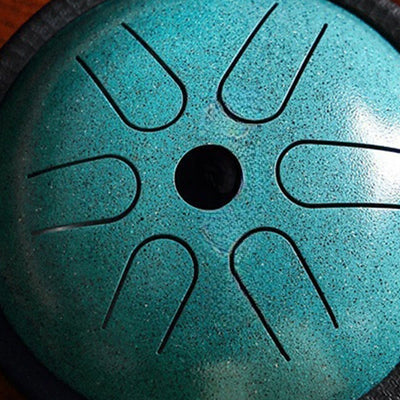 Foviel Steel Tongue Drum Sound Healing Meditation Yoga Drum Kit 6 Note 5.5 Inch