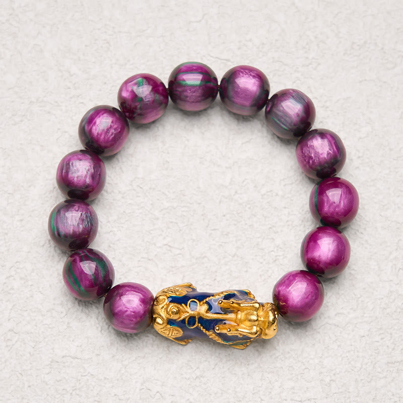 Foviel Colorful Sea Willow Color Change PiXiu Positive Healing Bracelet