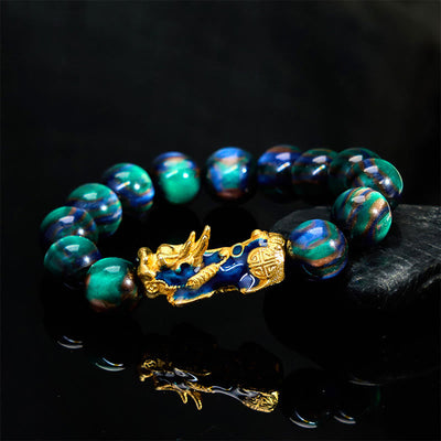 Foviel Colorful Sea Willow Color Change PiXiu Positive Healing Bracelet