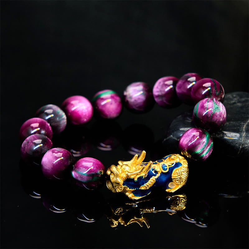 Foviel Colorful Sea Willow Color Change PiXiu Positive Healing Bracelet