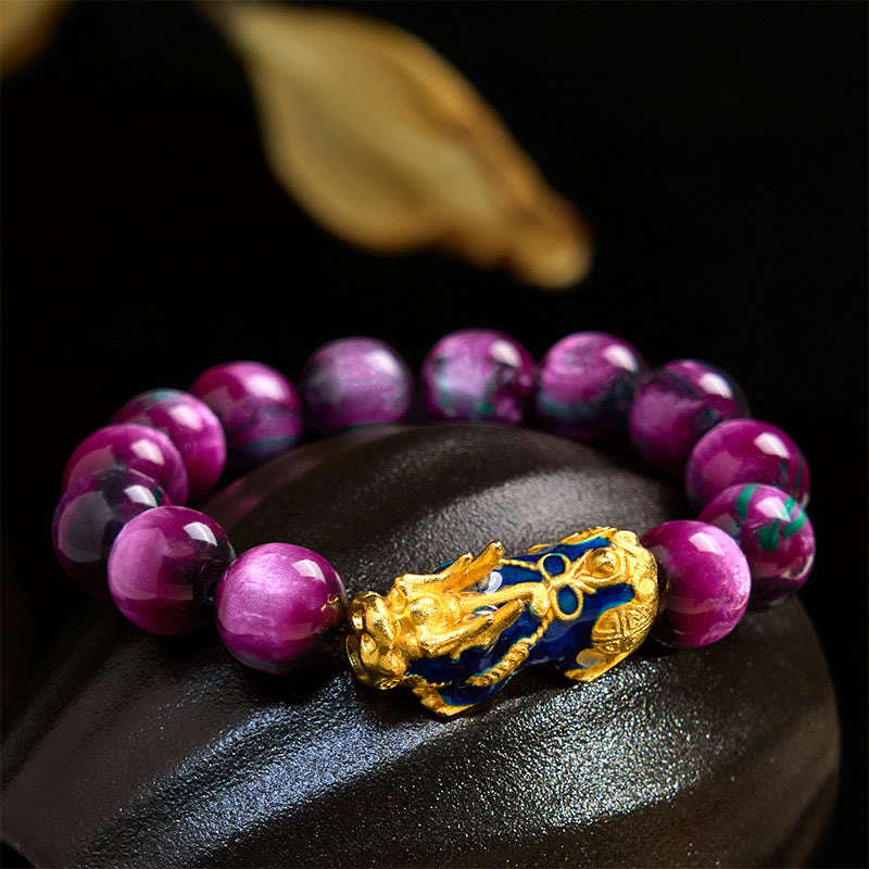 Foviel Colorful Sea Willow Color Change PiXiu Positive Healing Bracelet