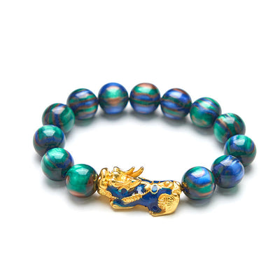 Foviel Colorful Sea Willow Color Change PiXiu Positive Healing Bracelet