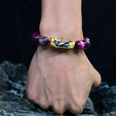 Foviel Colorful Sea Willow Color Change PiXiu Positive Healing Bracelet