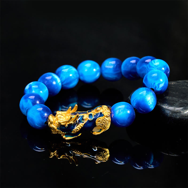 Foviel Colorful Sea Willow Color Change PiXiu Positive Healing Bracelet
