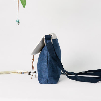 Sac à dos Foviel en toile de polyester brodée à la main, grande capacité
