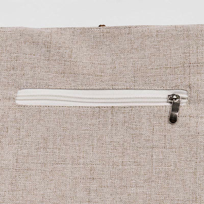 Foviel Magnolia Stickerei Leinwand Polyester Schultertasche