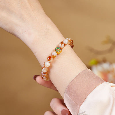 Foviel 999 Sterling Silber Om Mani Padme Hum Citrin Schutz Armband