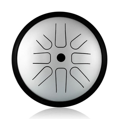 Foviel Steel Tongue Drum Sound Healing Yoga Meditation Drum Kit 8 Note 6 Inch Percussion Instrument