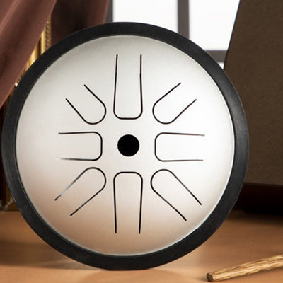 Foviel Steel Tongue Drum Sound Healing Yoga Meditation Drum Kit 8 Note 6 Inch Percussion Instrument