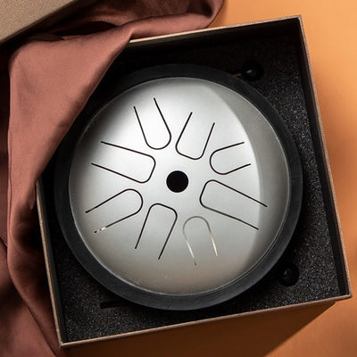 Foviel Steel Tongue Drum Sound Healing Yoga Meditation Drum Kit 8 Note 6 Inch Percussion Instrument