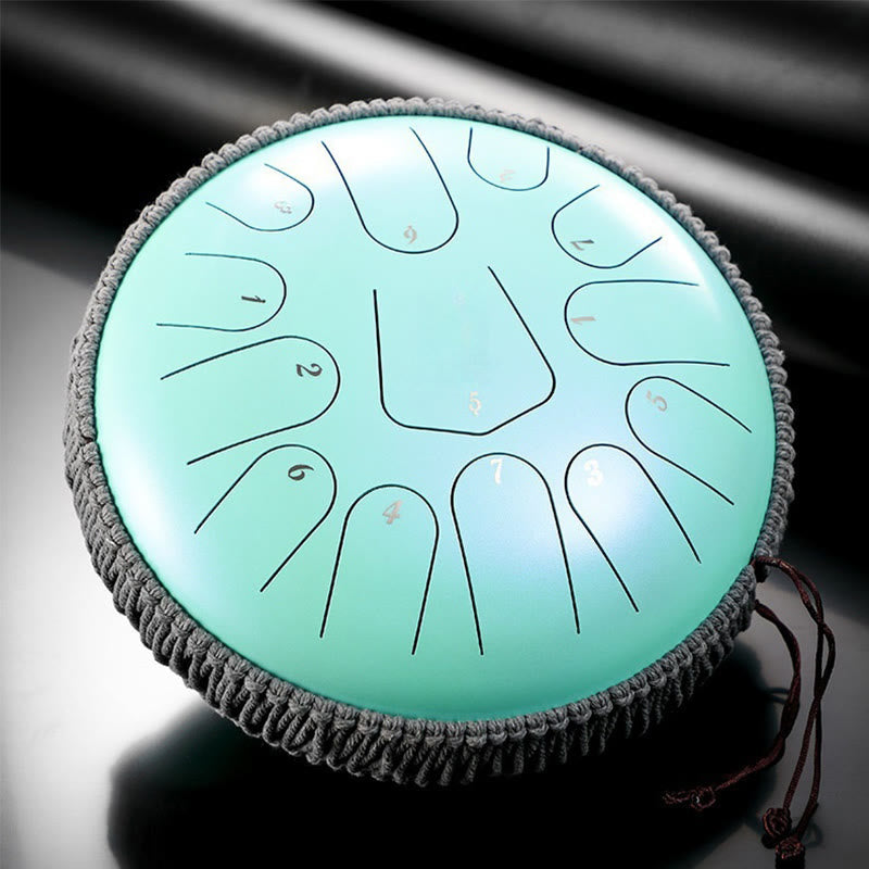 Foviel Steel Tongue Drum Sound Healing Meditation Drum Kit 13 Note 12 Inch Percussion Instrument