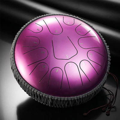 Foviel Steel Tongue Drum Sound Healing Meditation Drum Kit 13 Note 12 Inch Percussion Instrument