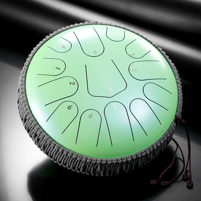 Foviel Steel Tongue Drum Sound Healing Meditation Drum Kit 13 Note 12 Inch Percussion Instrument