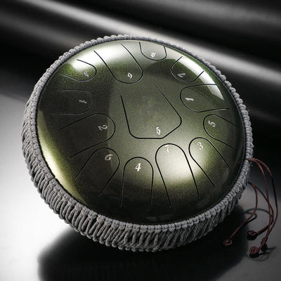 Foviel Steel Tongue Drum Sound Healing Meditation Drum Kit 13 Note 12 Inch Percussion Instrument