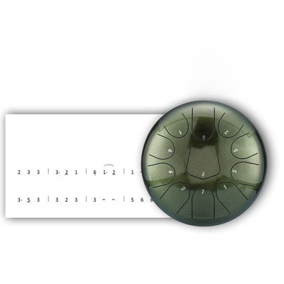 Foviel Steel Tongue Drum Sound Healing Meditation Drum Kit 13 Note 12 Inch Percussion Instrument