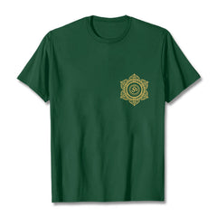 T-shirt à motif Mandala doré OM Foviel