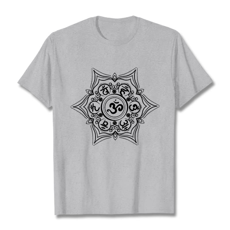 Foviel Mandala Om Mani Padme Hum Tee T-shirt