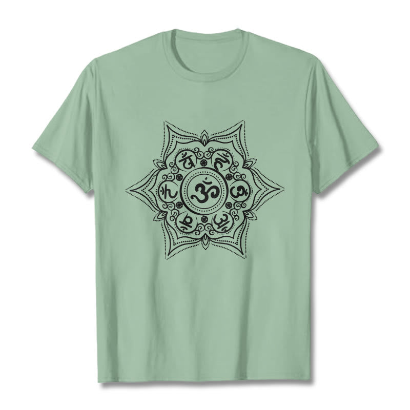 Foviel Mandala Om Mani Padme Hum Tee T-shirt