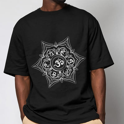Foviel Mandala Om Mani Padme Hum Tee T-shirt