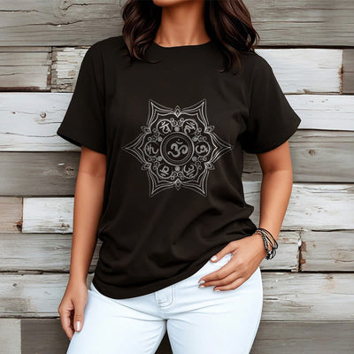Foviel Mandala Om Mani Padme Hum Tee T-shirt