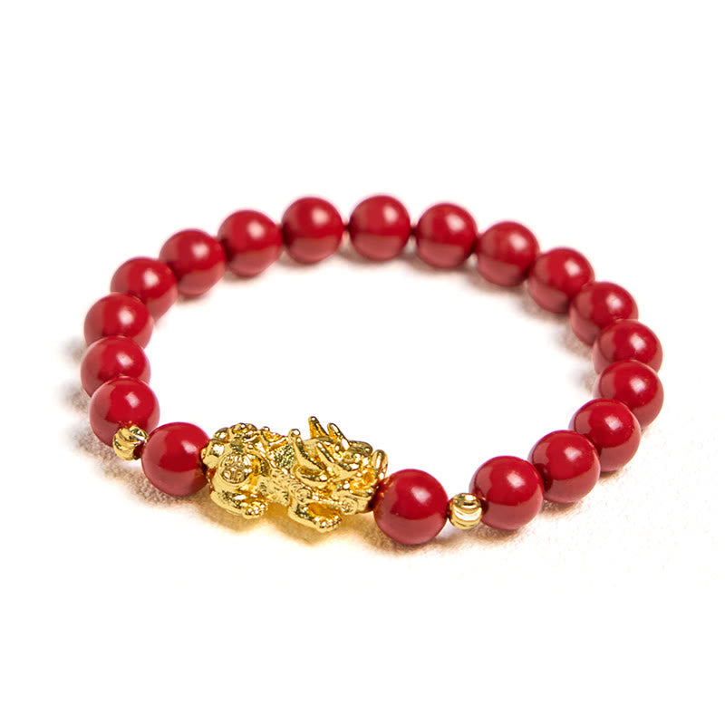 Bracelet de bénédiction apaisant PiXiu en cinabre Foviel
