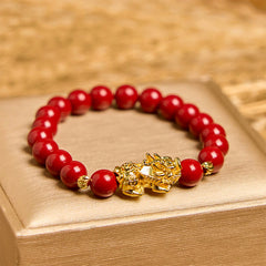 Bracelet de bénédiction apaisant PiXiu en cinabre Foviel