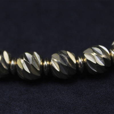 Bracelet Foviel Vintage en cuivre et laiton à motif de sculpture sur couteau vieilli, symbole de richesse