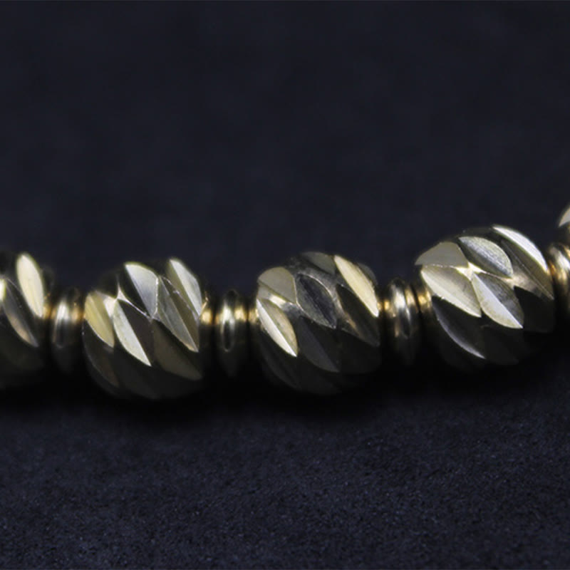 Bracelet Foviel Vintage en cuivre et laiton à motif de sculpture sur couteau vieilli, symbole de richesse