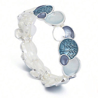 Foviel Der Baum des Lebens Rundmuster Einheit Legierung elastisches Armband
