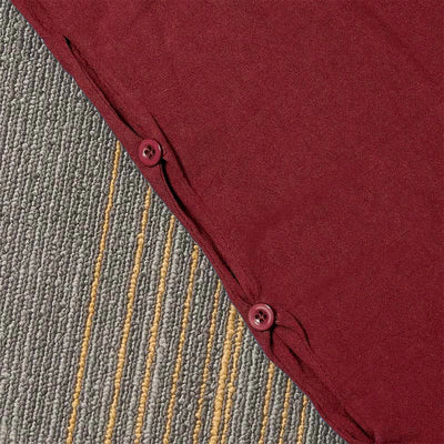 Buddha Stones Casual Pure Color Hollow Button Cuff Design Women's Cotton Linen Pants With Pockets - image 39