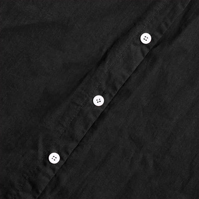 Buddha Stones Summer Casual Plain Breasted Notched Collar Short Sleeve Women's Cotton Linen Shirt - image 9