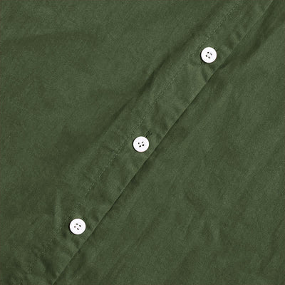 Buddha Stones Summer Casual Plain Breasted Notched Collar Short Sleeve Women's Cotton Linen Shirt - image 21