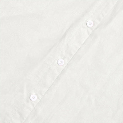 Buddha Stones Summer Casual Plain Breasted Notched Collar Short Sleeve Women's Cotton Linen Shirt - image 33