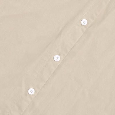 Buddha Stones Summer Casual Plain Breasted Notched Collar Short Sleeve Women's Cotton Linen Shirt - image 51