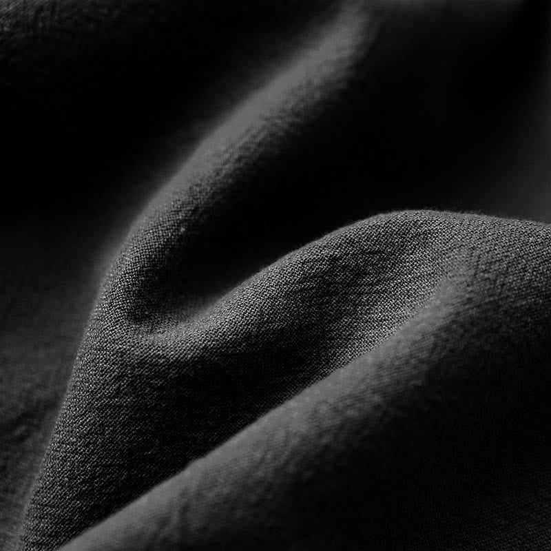 T-shirt décontracté à manches courtes pour femme Foviel, col rond, boutons et jacquard couleur unie, été