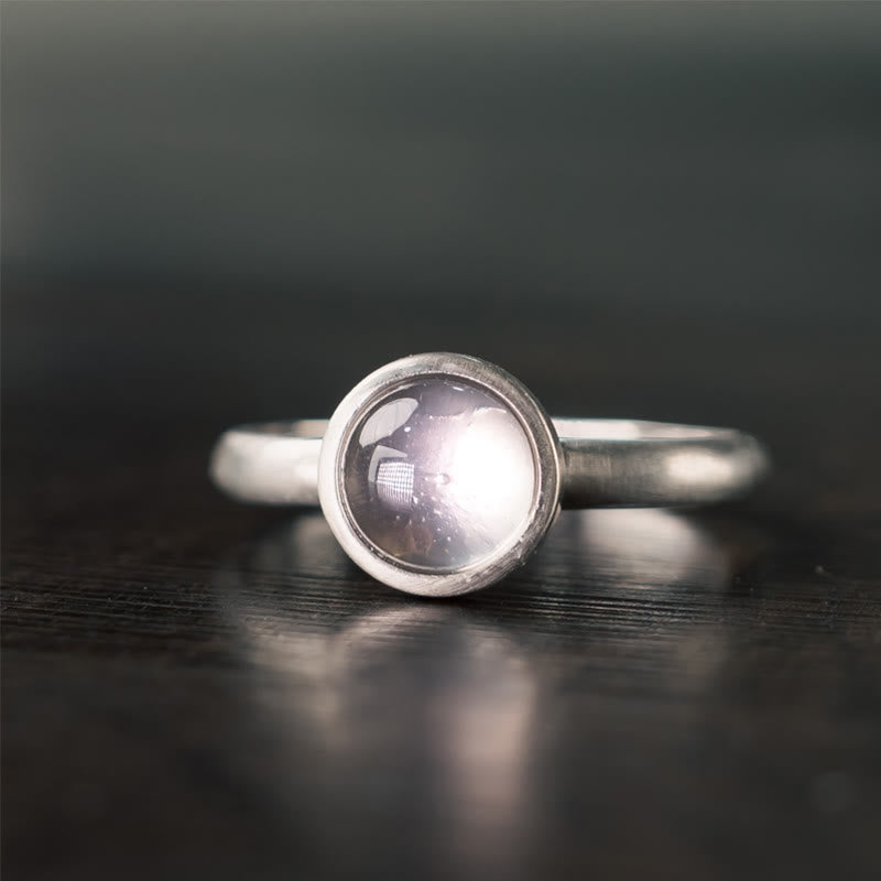 Buddha Stones Natural 925 Sterling Silver Pink Crystal Adjustable Warmth Ring - image 9
