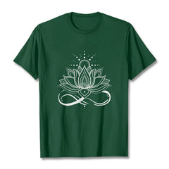 Foviel Lotus Flower Sun Design Tee T-shirt
