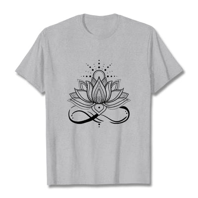Foviel Lotus Flower Sun Design Tee T-shirt