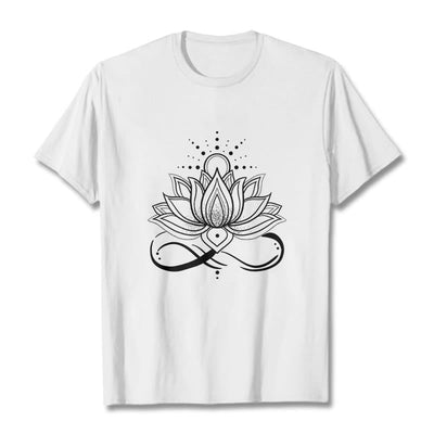 Foviel Lotus Flower Sun Design Tee T-shirt