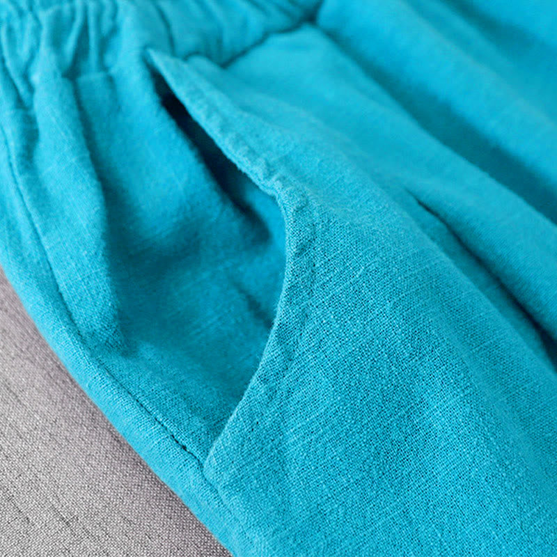 Pantalon harem décontracté pour femme Foviel avec poches
