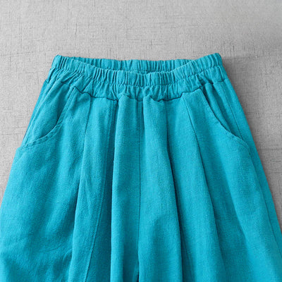 Pantalon harem décontracté pour femme Foviel avec poches