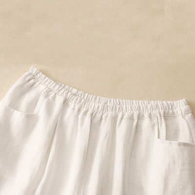 Buddha Stones Summer Commute Pure Color Women's Ankle-Length Pants With Pockets - image 8