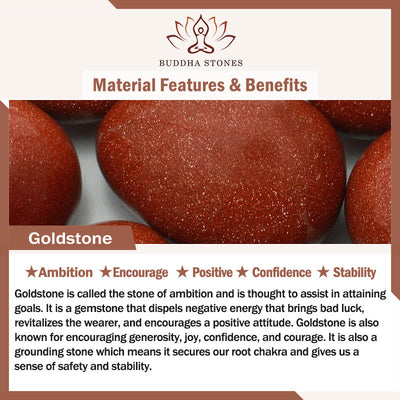 Buddha Stones Natural 2mm Goldstone Beads Positive Multi Layer Bracelet - image 6