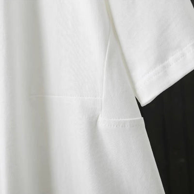 Foviel Casual Loose Sommer Ebene Crew Hals Damen Kurzarm T-Shirt