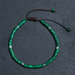 Bracelet d'espacement anti-anxiété en malachite Foviel