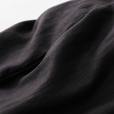 Buddha Stones Casual High Waist Ruffled Drawstring Design Women's Wide Leg Cotton Pants With Pockets - image 21